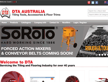 Tablet Screenshot of dta-aus.com.au